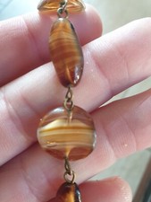 COLLIER FEMME VINTAGE EN AGATE