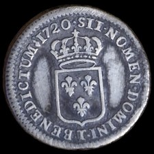 1/6 D’écu Louis XV 1720 T