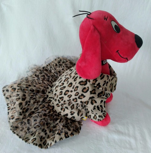 Leopard print pet tutu - pet, dress