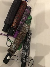 SkyTech RT-852 Automatic Super Mini Umbrella Asst Prints 42" Coverage  6 Count