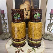 Paire de vases rouleaux