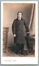 CDV Homme à la redingote
