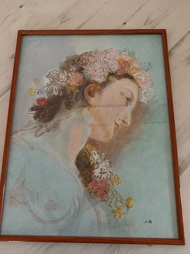 Tableau pastel représentant - tableau,