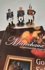 Lot De 3 Soldats En Plomb  HACHETTE Maréchaux D'empire N°29,28,27