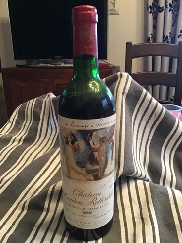 Bouteille vin mouton - vin,