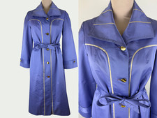Trench Violet Vintage Années 70 - Manteau à boutons Imperméable, Veste, Blouson