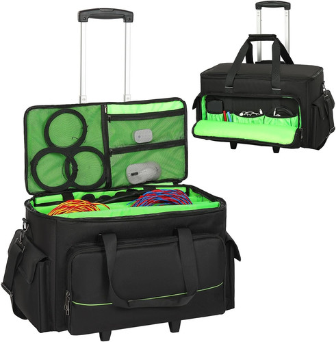 Large rolling cable bag - large, dj