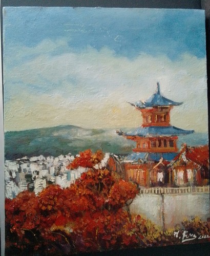 Tableau peinture huile - tableau,