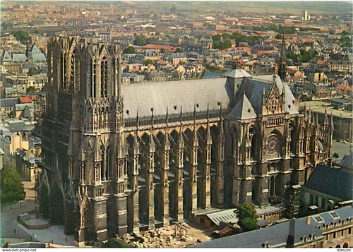 Carte postale reims - -,