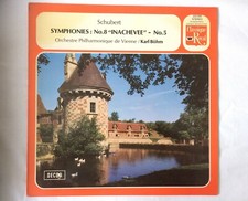 Disques 33 tours Schubert Symphonies: n° 8 Inachevée - DECCA - 1954