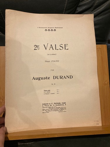Auguste durand deuxième valse - auguste,