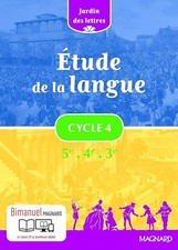 Etude de la langue Cycle 4 5e 4e 3e Jardin des lettres - Nouveau programme 2016