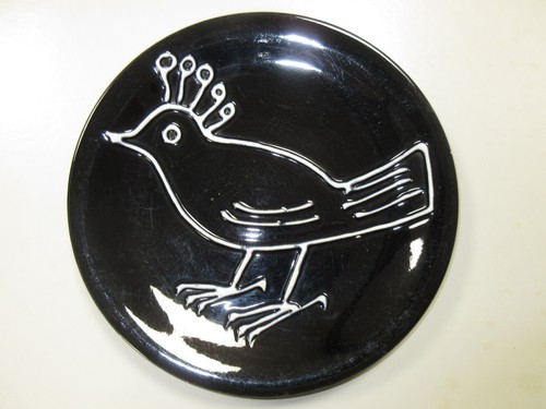 Assiette céramique bird - assiette,