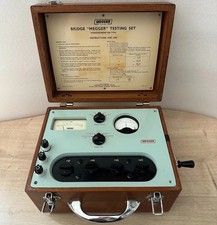 BRIDGE MEGGER Working Vintage Resistance Testing Kit EVERSHED & VIGNOLES