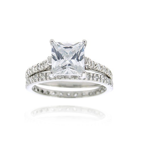 Argent sterling zircon - sterling, cubique