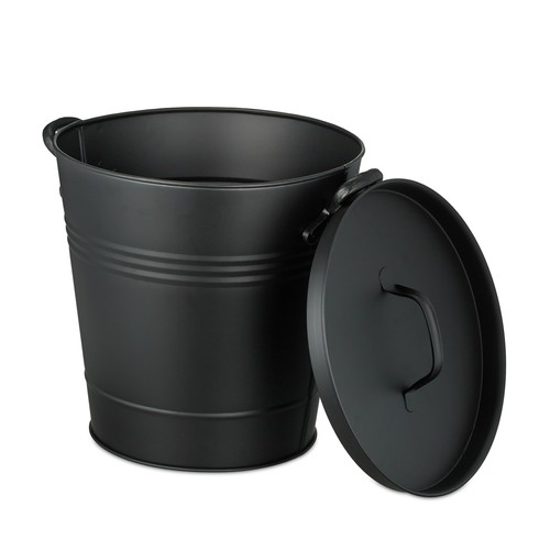 Seau cendre noir - l,