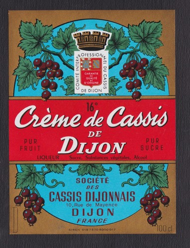 Ancienne étiquette alcool - étiquette,