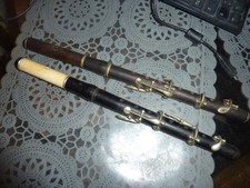 2 x piccolo flute made of ebony, rosewood and ivoire