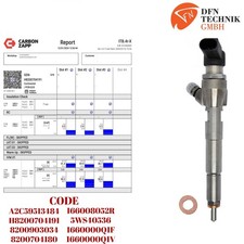 H8200704191 VDO SIEMENS INJECTEUR RENAULT NISSAN DACIA 1.5 DCI 166008052R