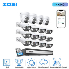 ZOSI 8MP 4K Outdoor PoE