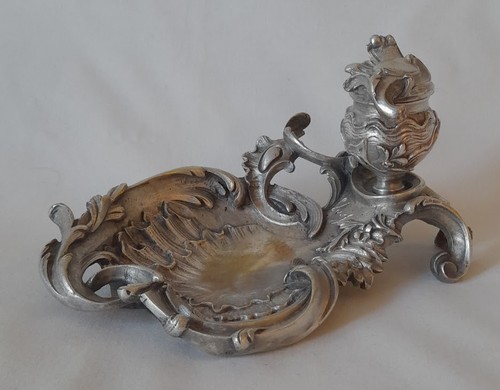 Ancien encrier bronze - ancien, en