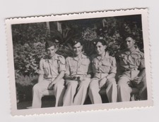 photo ancienne ?️ soldats Algérie 1949 uniforme colonial posé