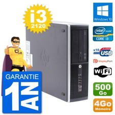 PC HP Compaq Pro 6300 SFF Intel i3-2120 RAM 4Go Disque Dur 500Go Windows 10 Wifi