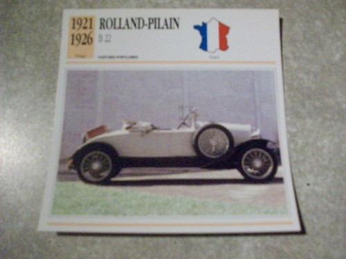 Carte fiche rolland pilain - carte,