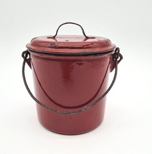 Ancien Pot Émaillé marron