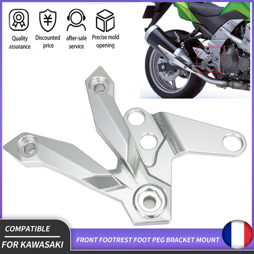 Left front footrest - front, bracket