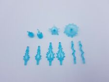 LEGO LOT 10 MINI ACCESSOIRES BLEU CLAIR TRANSPARENT REF 35032 / 6218842 *NEUF*