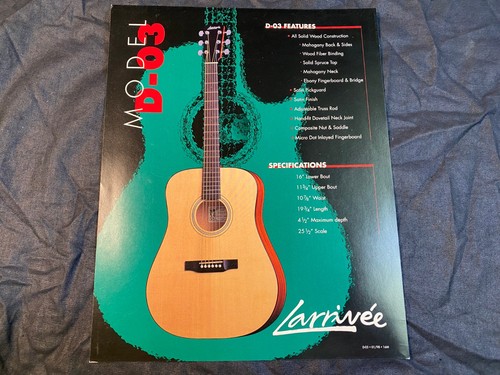 Larrivee acoustic guitar - larrivee, d-03