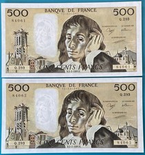 2 Billets Suite 500 Francs