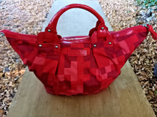Beau sac à main cabas rouge