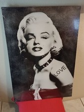 marilyn monroe Grand Tableau Toile Murale Avec Strass Neuf 
