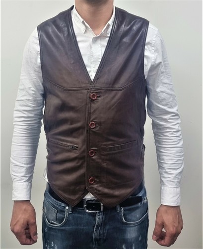 Gilet pour homme cuir - gilet, en
