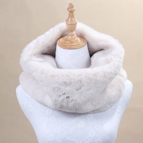 Faux rex lapin col fourrure - lapin,