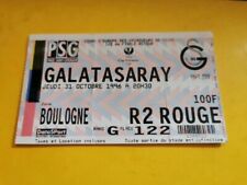RARE BILLET ORIGINAL FOOTBALL PLACE TICKET  PSG / Galatassaray  31 Octobre 1996
