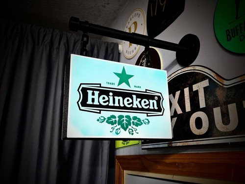 Heineken hanging led light box - hanging,