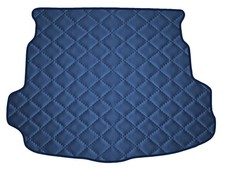 Matelassé Cuir artificiel BLEU FONCÉ Tapis coffre pour Mazda 6 liftback H/B 2007
