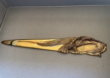 Coupe Papier Bronze Doré 