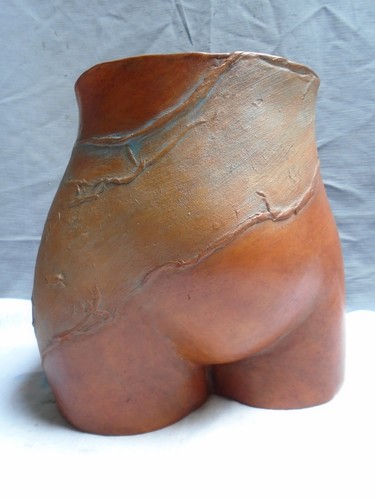 Sculpture buste ventre drapé - sculpture,