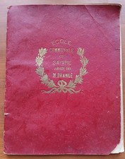 Rare cahier d’ecolier  1895