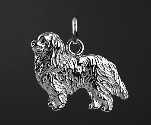 Pendentif chien cavalier king - pendentif,