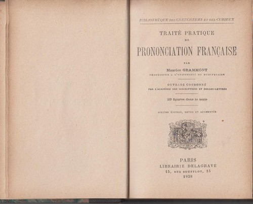Grammont maurice traite - , /