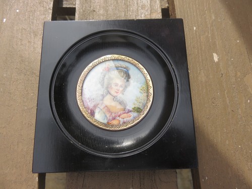 Portrait miniature signe - portrait,