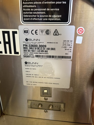 Cafetière professionnelle