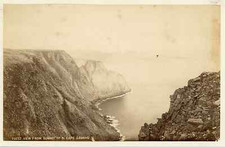Frith's Series, Norway, View from Summit of North Cape  Vintage albumen pri