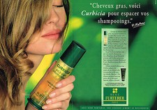 PUBLICITE ADVERTISING 114  1992  RENE FURTERER   CURABICA ( 2p) shampoing