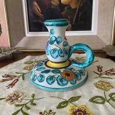 Original bougeoirs en Faience
